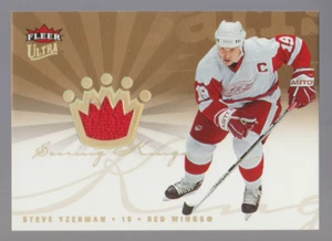STEVE YZERMAN 2005-06 Fleer Ultra Scoring Kings GAME WORN Jersey Card #SKJ-SY - Picture 1 of 2