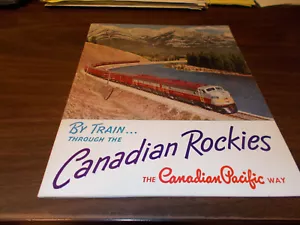 Folleto de viaje a color de 28 páginas de las Montañas Rocosas canadienses de Canadian Pacific Railway de la década de 1950 - Imagen 1 de 6