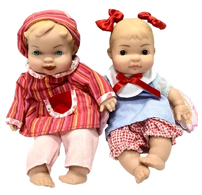 Lote de 2 Muñecas Uneeda Precious Expressions Muñecas Niño y Niña con Etiquetas De Colección Foto 1 de 4