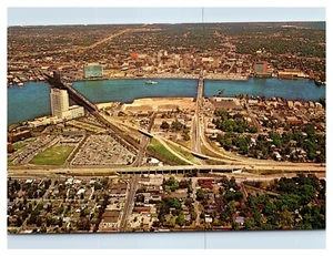 Postal de Jacksonville Florida's Expressway con intercambios c1960 - Imagen 1 de 2