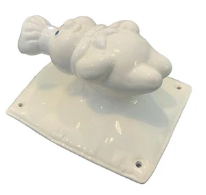 De Colección Cerámica Pillsbury Doughboy Poppin’ Toalla Fresca Delantal Soporte Decoración de Pared - Imagen 1 de 2