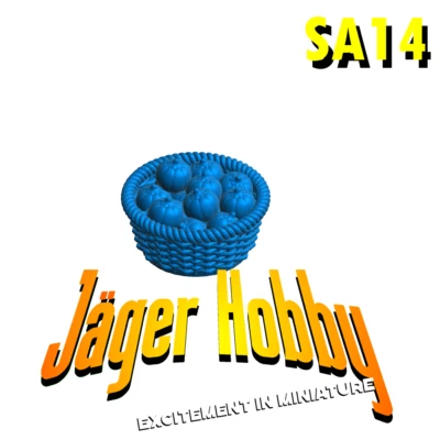 SA14 1/24 1/32 Any Scale Model Basket of Fresh Juicy Tomatoes | Jager Hobby - Image 1 of 4