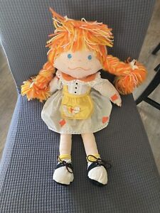 Emotions Vintage Cloth Girl  Doll Toy Yarn Hair Parsley Co Mattel 1983 Vintage