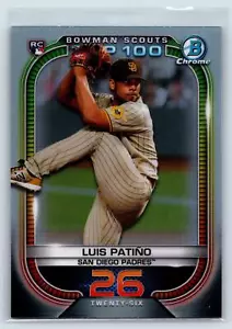 Luis Patiño 2021 Bowman Bowman Scouts Top 100 San Diego Padres #BTP-26 - Picture 1 of 2
