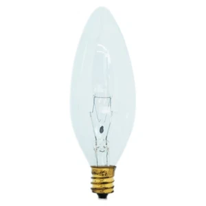 US-Style Light Fitting Incandescent Candle Light Bulb E12 240V 40W Clear - Picture 1 of 1