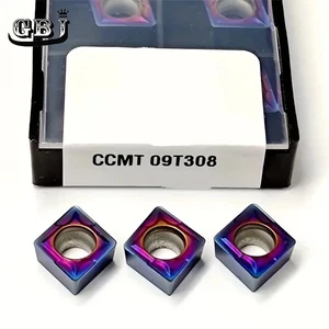 Insertos de carburo CCMT32.52 CCMT09T308 10 un. Inserto de recubrimiento nano-azul Inserto es adecuado - Imagen 1 de 4