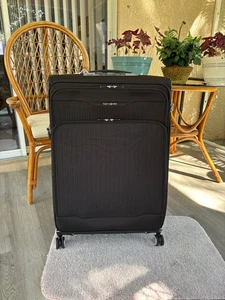 Samsonite Silhouette 18 Large Softside Spinner Suitcase Color: Black - Picture 1 of 7