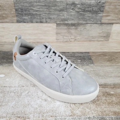 Saola Cannon W Mujer Zapatos Talla 7 W Entrenador Atlético Gris Claro Cuero Tenis Foto 1 de 4