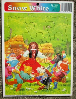 Rompecabezas vintage Playmore Blancanieves 12 piezas 1996 Foto 1 de 4