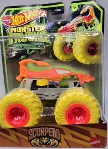 Hot Wheels  Monster Trucks Die-Cast 1:64 Scale Glow in the Dark  Scorpedo - Picture 1 of 4