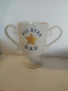 Taza trofeo cerámica premio All Star Dad 5,5 pulgadas de alto gran regalo del día del padre - Imagen 1 de 3