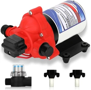 2088-422-144 Wohnmobilpumpe, 12V 3,3GPM Membran Wasserpumpe, 45Psi 1/2MNPT Anschluss,  - Bild 1 von 6