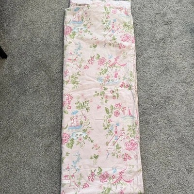 Funda nórdica Pottery Barn Kids flor de cerezo doble usada en excelente estado, inodoro de jardín floral rosa Foto 1 de 4