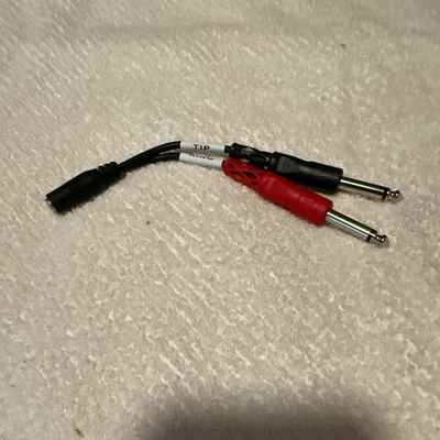 Cable de ruptura estéreo Hosa YMP-434 3,5 mm TRSF a doble 1/4" TS Foto 1 de 3