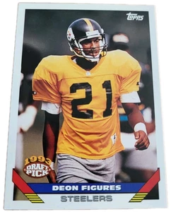 1993 Topps Deon Figures Rookie #341 Pittsburgh Steelers Football Card (Q0 - Picture 1 of 2