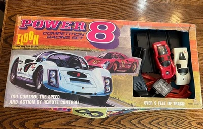 Vintage 1960s Eldon Power 8 Competition Race Set Slot Car Tracks For Parts Only - Image 1 of 4