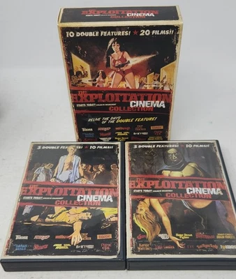 Grindhouse Exploitation Cinema Collection DVD 20-Film 10-Disc Action Thriller - Image 1 of 4