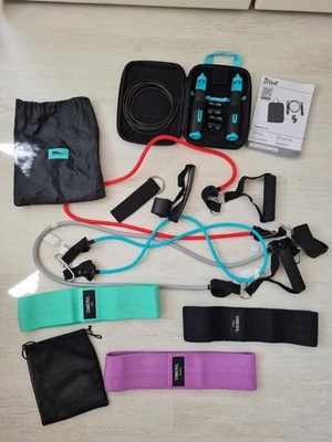 Großes Set Fitnessgeräte / Springseil mit Gewichte und Fitnessbänder !!! - Bild 1 von 4