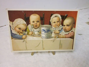 Antiquarian Trade Card ~ Condensed Milk - Eagle Gail Borden Brand - Picture 1 of 2