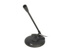 Cyber Acoustics ACM-51B Black 3.5mm Connector Desktop Microphone