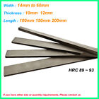 HRC 89 Solid Tungsten Steel Square Bar Strip Metal Flat Rod Tool thk 10mm 12mm