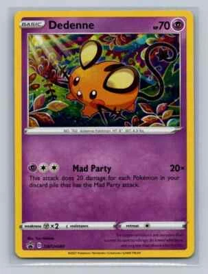 Dedenne SWSH: Sword & Shield Promo Cards SWSH080 Near Mint NM Cosmos Holo Rare - Image 1 of 2