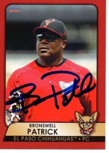 Bronswell Patrick 2017 El Paso Chihuahuas SGA Signed Card