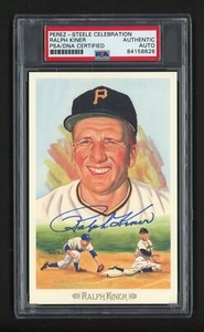RALPH KINER Autographed 1989 Perez - Steele Celebration #9641/10000 PSA Graded