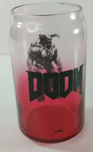DOOM Video Game 🔥 Collectible Drinking Blood Red Glass🔥 Hard to find VINTAGE❤️ - Picture 1 of 12