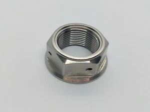 R6 2017 onwards Titanium rear axle nut Ti hex head plain drilled race spec - Picture 1 of 7