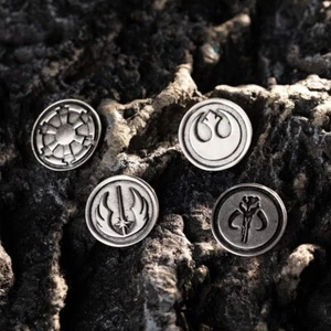 Xqueen 4PCS Mandalorian Badges Pin Mythosaurs Jedi Order Rebel Alliance Galactic - Picture 1 of 8
