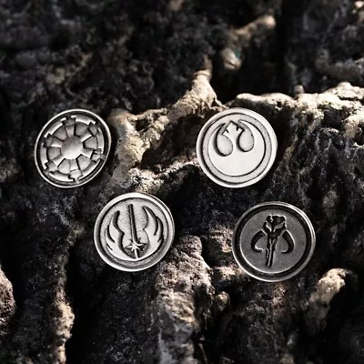 Xqueen 4PCS Mandalorian Badges Pin Mythosaurs Jedi Order Rebel Alliance Galactic - Image 1 of 4