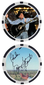 GEORGE STRAIT - LEGGENDA DELLA MUSICA COUNTRY - CHIP POKER - ***FIRMATO/AUTO*** - Foto 1 di 2
