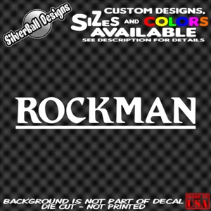 Calcomanía de vinilo personalizada ROCKMAN amplificador efectos para guitarra Tom Scholz Gibson Fender Ibanez - Imagen 1 de 1