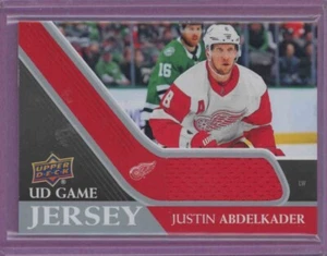 2020 20-21 UPPER-DECK UD GAME JERSEY DETROIT RED-WINGS JUSTIN ABDELKADER #GJ-JA - Picture 1 of 1