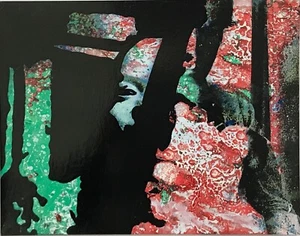 Jean Claude CHASTAING - Pittura A Olio Su Foto - Volti Nella Foresta - Picture 1 of 1