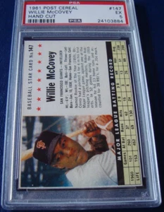1961 Post Cereal #147 WILLIE McCOVEYI psa 5 HC SAN FRANCISCO GIANTS (884) - Picture 1 of 3