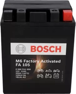BATTERIA Bosch GEL YB14L A2 B2 HONDA CBX 1000 CX 500 CUSTOM TC E T FT GL VF 750 - Foto 1 di 5