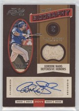 2016 Panini Prime Cuts Auto Biography Materials /25 Alex Gordon #ABM-AG Auto