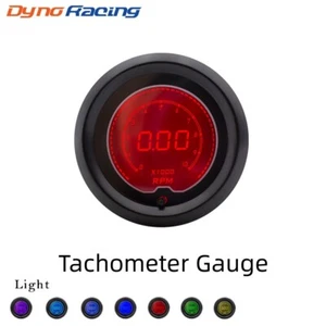Universal 2" 52mm Car 7 Color LCD Digital 0-10000 RPM Tachometer Gauge Meter - Picture 1 of 6
