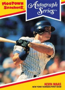 1992 Mootown Snackers Autograph Series - No Coupon #5 Kevin Maas - Picture 1 of 2