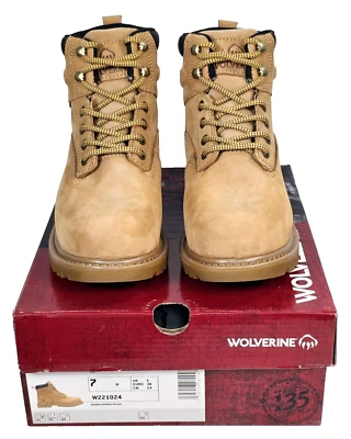 Botas de trabajo Wolverine Floorhand aisladas punta de acero 6" para mujer 7 W marrón W221024 Foto 1 de 4
