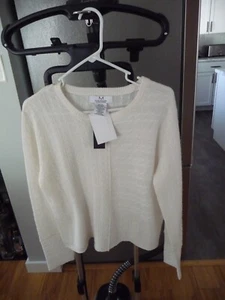 MAGASCHONI 100% CASHMERE SPLENDIDO DELICATO LUSSUOSO MAGLIONE GIROCOLLO AVORIO L - Foto 1 di 6