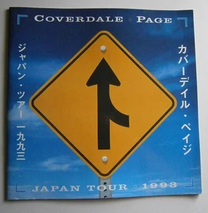 DAVID COVERDALE JIMMY PAGE 1993 JAPANESE TOUR PROGRAMME - Picture 1 of 8