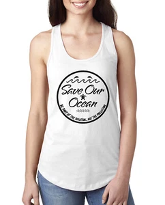 Save Our Ocean Be Part of the Solution Outdoor Damen Racerback Tank Top - Bild 1 von 13