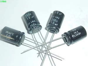Condensadores electrolíticos de uso general 250V10UF SMG 10X16 NIPPON 105°C - Imagen 1 de 3