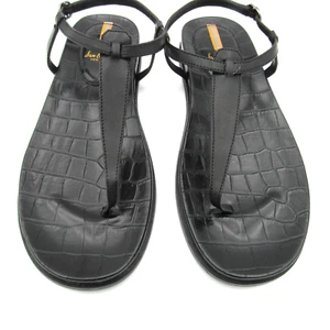 New Sam Edelman Naomi Black Slip On Open Toe Adjustable Ankle Straps Sandals 9.5 - Picture 1 of 13