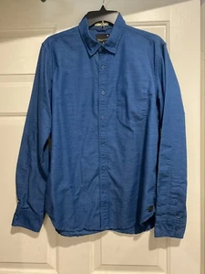 Tavik Modern Beach Culture Button Down Shirt Men’s Medium Blue - Picture 1 of 6