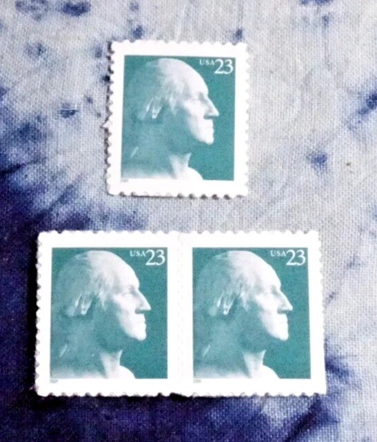 US 3468a G. WASHINGTON (BLACK 2001 DATE) SINGLE/PAIR MNH/SA/PANE TYPE!! - Image 1 of 1