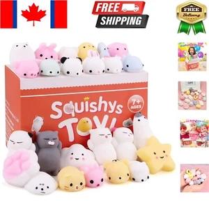Adorables 25 pièces jouets squishy Mochi - faveurs de fête de Pâques anti-stress - Photo 1 sur 10